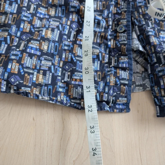 🇮🇹BUGATCHI XXL  Shirt, Books Pattern - Picture 8 of 10